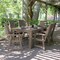 Highwood Usa Weatherly 7pc Rectangular Outdoor Patio Furniture Dining Set 72 x 42 AD-ST7WL1CO4AA-WBR - alternate 3